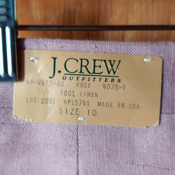 J. Crew Outfitters Vintage Mauvy Pink Linen High Rise Shorts - Picture 3 of 12